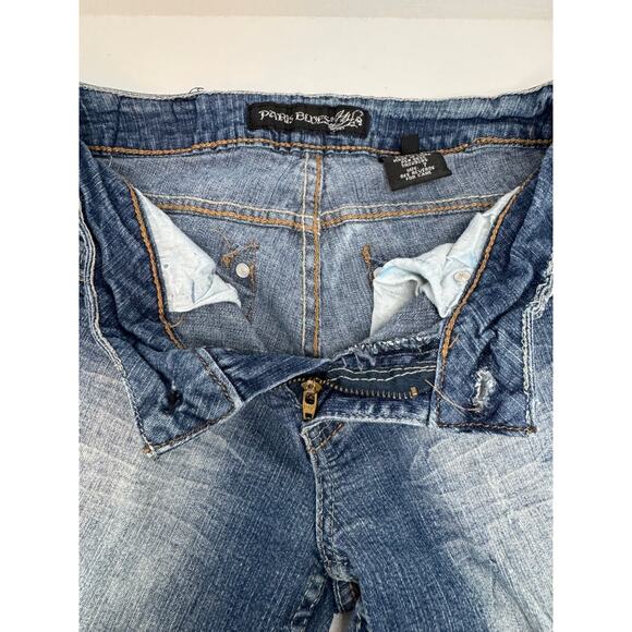 Y2K -Paris Blues Mid-Rise Distressed Skinny Jeans DISTRESSED - PRELOVED - SIZE 7 - Picture 9 of 11